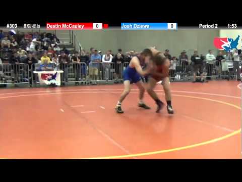 FILAJRFS: 66 KG / 145.5 lbs: Destin McCauley (Sunkist Kids) vs. Josh Dziewa (Hawkeye WC)