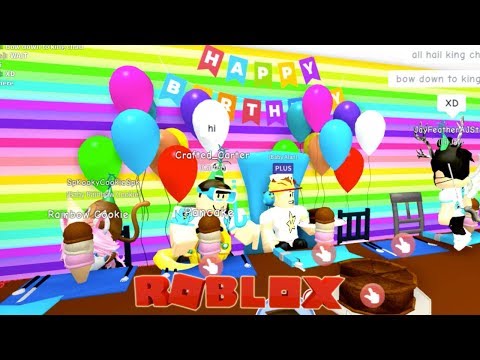 Mods Threw Me An Epic Surprise Birthday Party Bash In Roblox - 