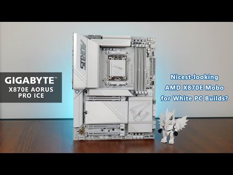 THE Motherboard for Next Gen White AM5 PC Builds - Gigabyte X870E AORUS PRO ICE Unboxing &amp; Overview