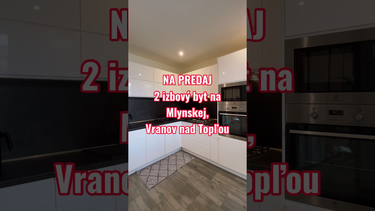 Na predaj 2 izbový byt na Mlynskej – moderná kuchyňa, loggia, Vranov nad Topľou