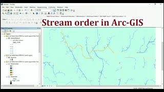 Stream order /River extraction from Flow Direction, Accumulation using DEM and Arc-gis