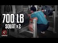700 lb Squat x 2 | @C3Muscle