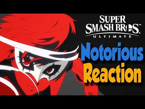 NOTORIOUS REACTIONS - Joker Persona 5 in Smash Bros Ultimate (The Game Awards 2018)