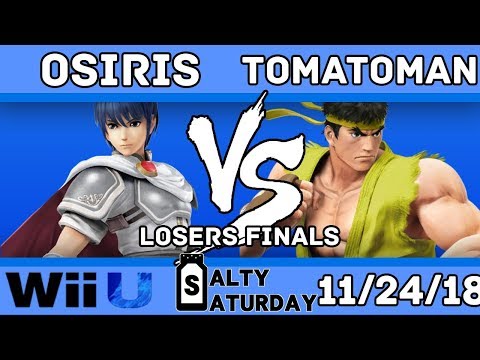 Salty Saturday #36 - RVVL | Tomatoman (Ryu) VS. Osiris (Marth) - Losers Finals - Smash for Wii U