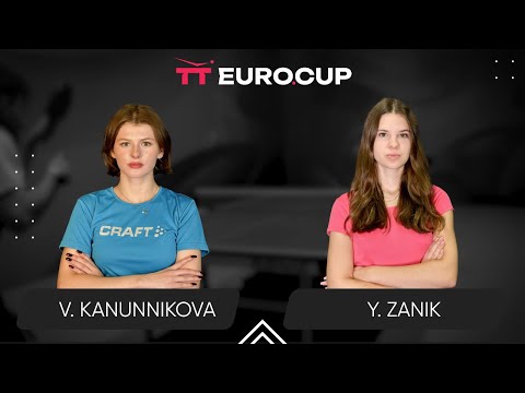 12:15 Vasylysa Kanunnikova - Yulianna Zanik 22.11.2024 TT Euro.Cup Women Ukraine Star. TABLE 3
