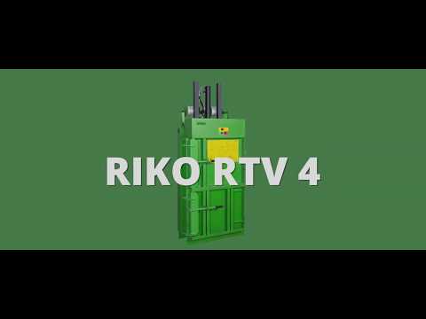 HYDRAULIC BALING PRESS FOR WASTE, PET BOTTLES - RTV 4 BALER MACHINE FOR SALE  PREFERENCE
