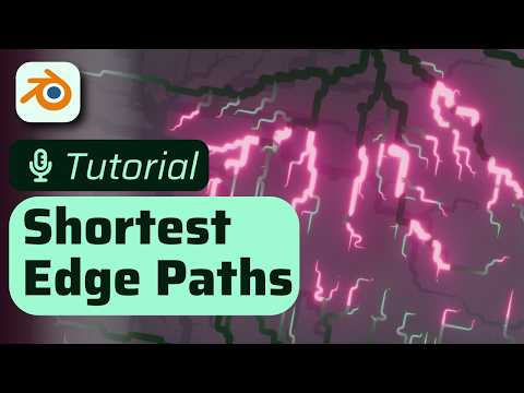 Shortest Edge Paths + Custom FX in Blender | Geo Nodes Tutorial