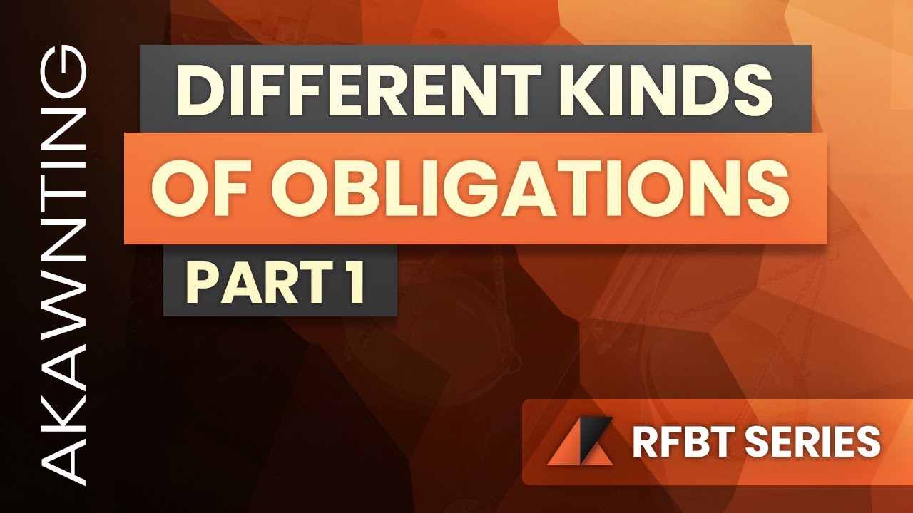 Kinds of Obligations Part 1 (2020)
