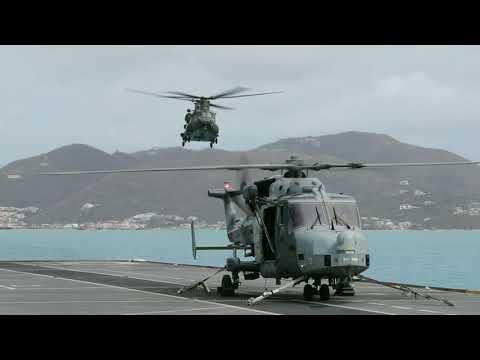 HMS Ocean delivers aid to the British Virgin Islands