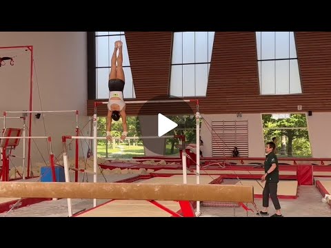 Julia Soares 🇧🇷 - Pre-Olympic Training on Uneven Bars - Troyes - July 2024