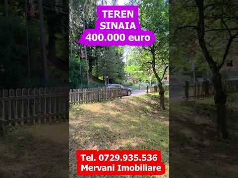 Teren exclusivist pentru dezvoltare imobiliară – Zona Furnica, Sinaia — Video