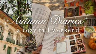 autumn diaries 🍂 a cozy weekend of reading, baking & library visits