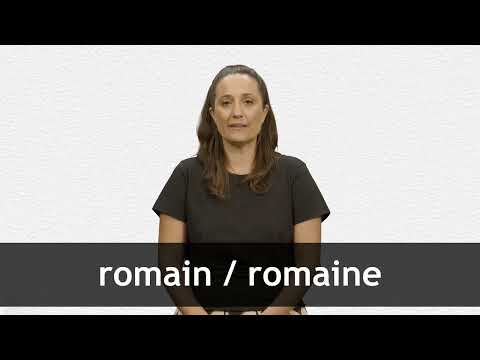How to pronounce ROMAIN / ROMAINE in French