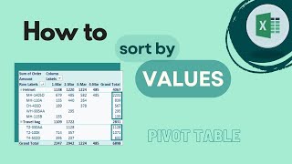 Excel Pivot Table: How To Sort By Values