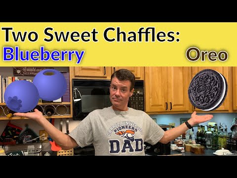 The Best Keto Desserts? Oreo Chaffle & Blueberry Cream Cheese Waffle