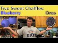 The Best Keto Desserts Oreo Chaffle Blueberry Cream Cheese Waffle