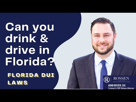 DUI: Is it legal to drink and then drive in Florida?