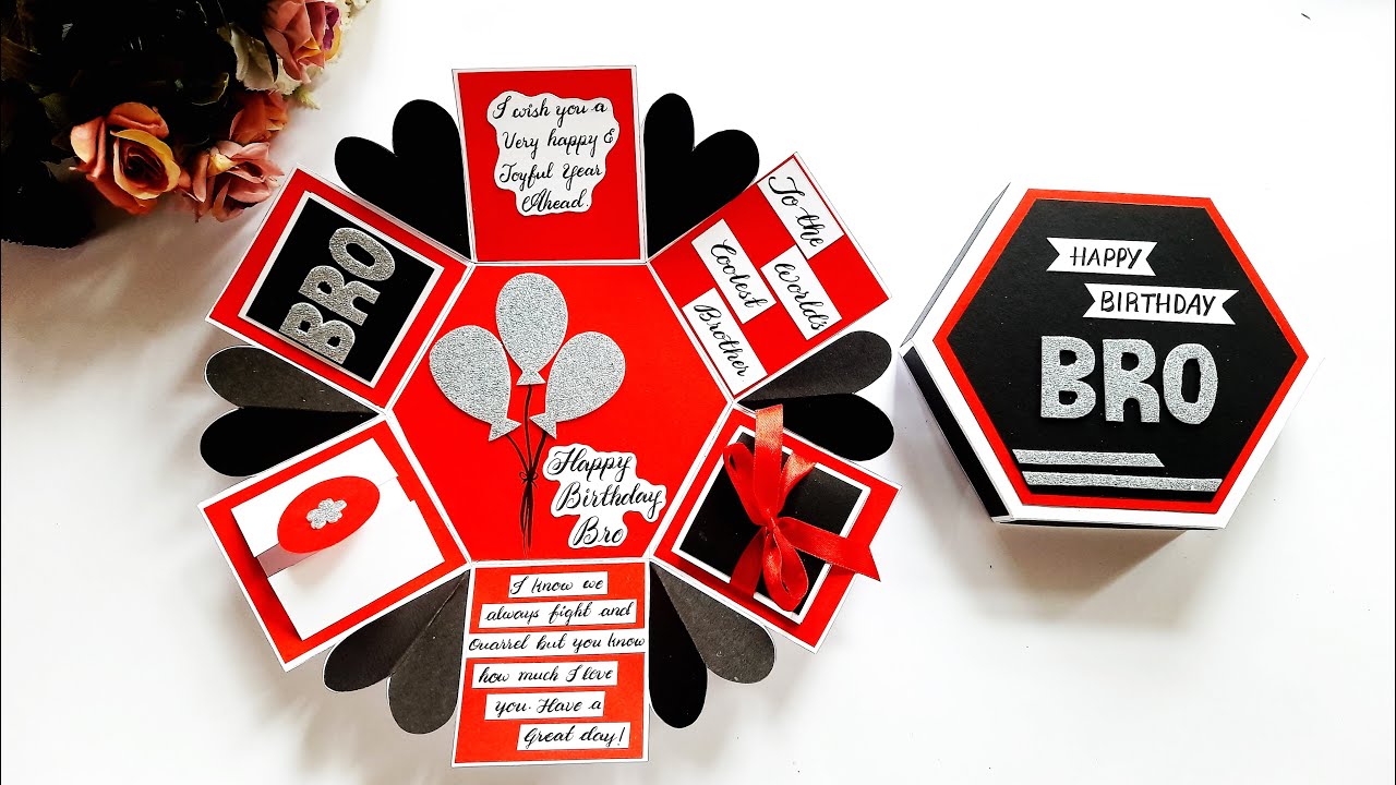 Watch video Beautiful Handmade Birthday Card for BROTHER | Birthday Card Ideas | Special Card | Tutorial Now Beautiful Handmade Birthday Card for BROTHER | Birthday Card Ideas | Special Card | Tutorial