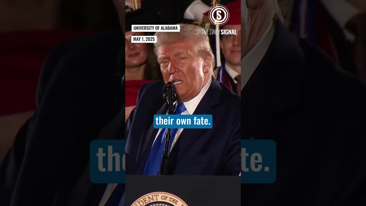 Trump's Message to Alabama Graduates: "Don't Consider Yourself a Victim"  #news #shorts #trump