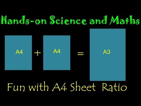 About a4 sheet ratio