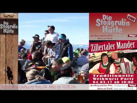 Weißwurstparty Stoagrubn in der SkiWelt Hopfgarten