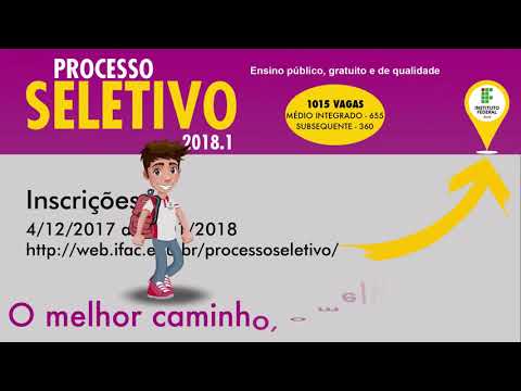 Processo Seletivo 2018.01 - Cursos Técnicos
