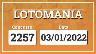 Capa de LOTOMANIA 2257