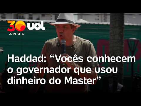 Haddad: ‘Sei nada que o Flávio fez, o que eu sei é que ele foi pedir US$ 130 milhões para Vorcaro’