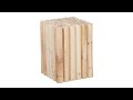 Natürlicher Blumenhocker gedrechselt Braun - Holzwerkstoff - 30 x 38 x 30 cm