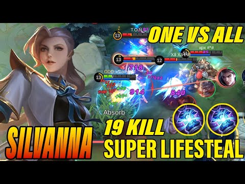 SUPER LIFESTEAL SILVANA DELETE ALL ENEMY - Silvanna Best Build 2022 - Build Silvanna Tersakit 2022