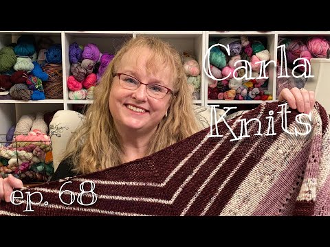 Knitting podcast - Episode 68 - Knitnight Shawl, Mini Me Shawl, Plans for 2023