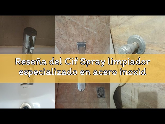 Vídeo relacionado con Cif Spray especializado de acero inoxidable científicamente diseñado para eliminar la suciedad persistente para un brillo 100% sin rayas en las superficies de acero inoxidable, paquete de 2 unidades