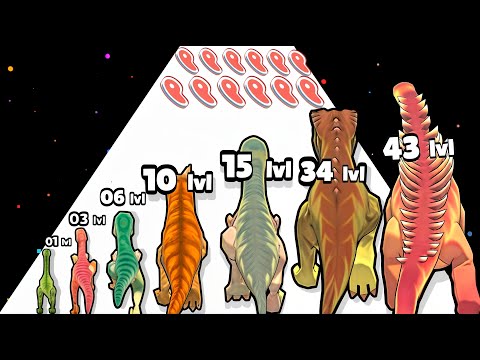 Dino Rush : Dinosaur Evolution Runner game in MAX LEVEL ⭐ Merge Simulator Battles