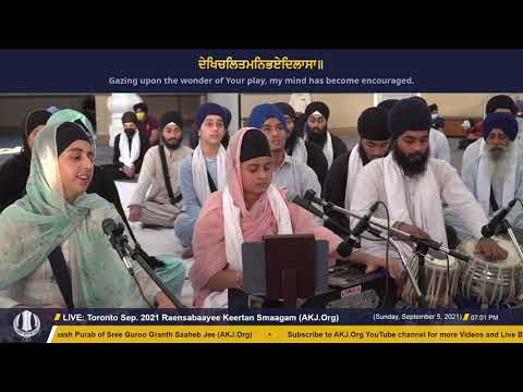 006 Toronto September 2021 - Raensabaayee Keertan - Bibi Hukam Kaur Jee Toronto