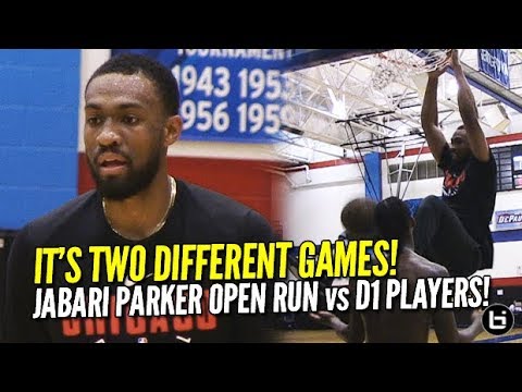 Jabari Parker & Pros Showing Out vs College Joes! Chicago Open Run Highlights!