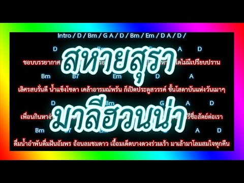 🎸คอร์ดเพลง🎸 สหายสุรา - มาลีฮวนน่า