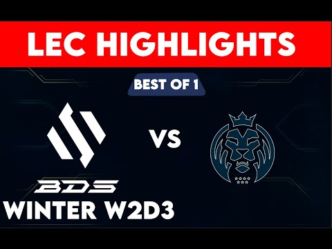 BDS VS MAD HIGHLIGHTS LEC WINTER SEASON 2023 W2D3 - MAD LIONS VS BDS