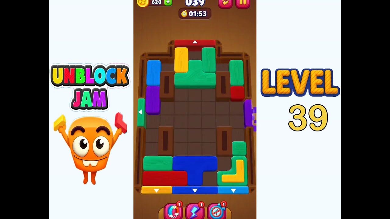 Unblock Jam Level 39 Walkthrough Solution