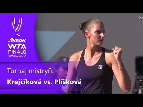 Turnaj mistryň: Barbora Krejčíková (CZE) vs. Karolína Plíšková (CZE)