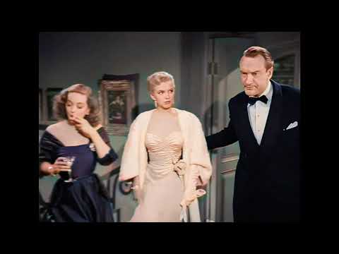 Bette Davis Marilyn Monroe All About Eve 1950 colorized remastered 4K