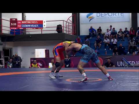 Round 1 FS - 79 kg: S. MARTINEZ RES (COL) v. F. GUZMAN VELAZ (PUR)