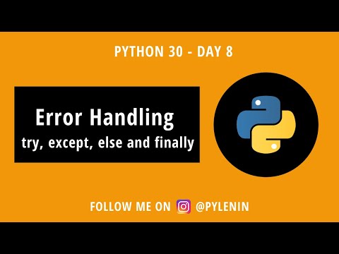 Python Error Handling Python 30 Day 8 For Beginners