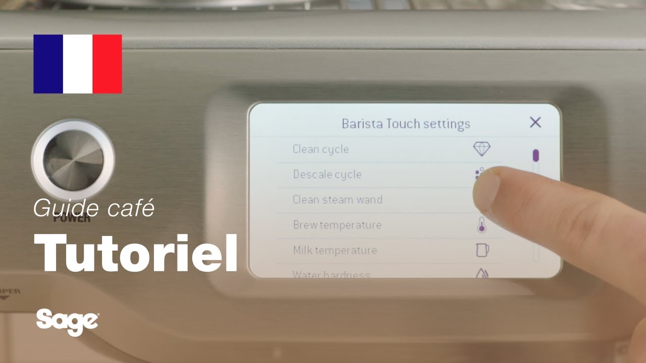 Guide didactique du café Breville - Comment modifier les paramètres