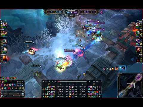 Ziggs-Fidd-Ahri Teamfight