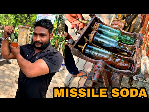 MISSILE Launcher Soda😳😳 कांच की बोतल को बना देते हैं Missile 😱⚠️ || street food