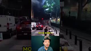 Real-Life Hollywood Terror! Massive Car Explosion Near Wall Street 🤯🇺🇸 #shorts