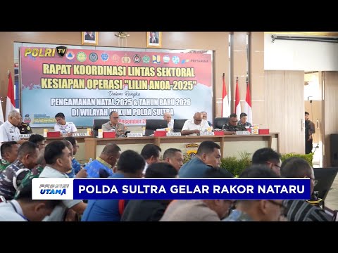 POLDA SULTRA GELAR RAKOR LINTAS SEKTORAL DALAM RANGKA PENGAMANAN NATARU