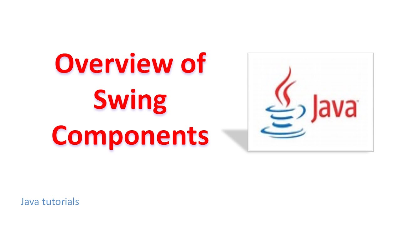 Overview of Swing Components | Advanced Programming (JAVA)