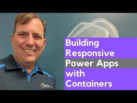 Building Responsive Canvas Power Apps Tutorial⚡ with Containers and Breakpoints Part 1 📱