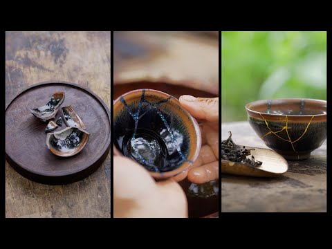 Fragments of Beauty: The Art of Kintsugi with Mother-of-Pearl and Gold 🌟